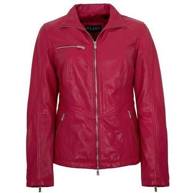 Jilani - Damen Lederjacke Lammnappa beere