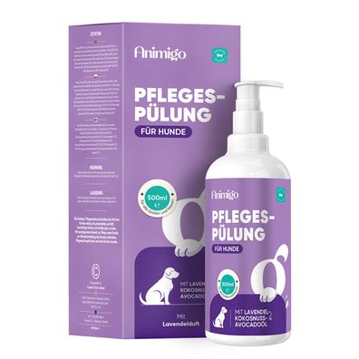 Animigo Pflege-Conditioner für Hunde - Nährender Hundebalsam - 500 ml