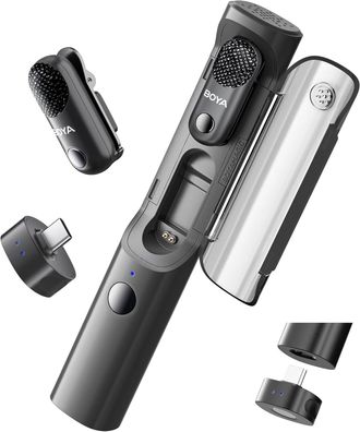 BOYA Magic-05 Mikrofonsystem für Android / iOS, KI-unterstützte NC, App-Einstellung
