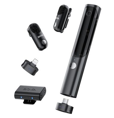 BOYA Magic-02 Mikrofonsystem für Android / iOS, KI-unterstützte NC, App-Einstellung