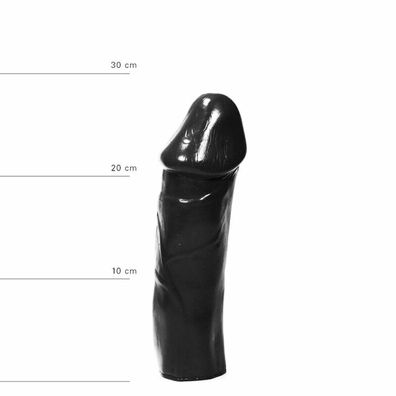 Realistischer Dildo in Schwarz All Black