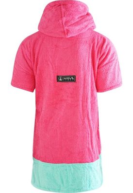Wave Hawaii Cotton Velours Poncho Pink Wave, XS WH4078
