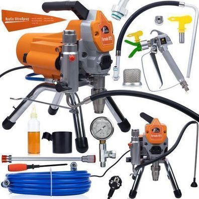 Rosfix Farbspritzgerät Tornado RT2 – 1800W 22MPa 2,2L/min | Profiqualität