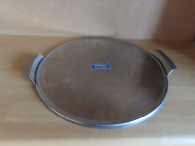 Kuchenplatte Tortenplatte Metall silbern PS form inox ca. 31 cm Ø