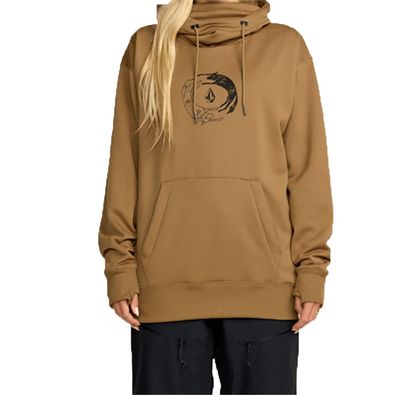 VOLCOM Women Riding Hoodie Riding Hydro bronze - Größe: XS