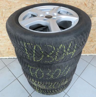 Winterräder Satz Ford Focus 14-18 Goodyear DUNLOP 205 55 16 91H Alu Borbet+RDKS