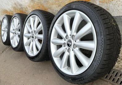 4x Original Mini Cooper S 17 Zoll Winterräder Cosmos Spoke 499 Runflat DOT18 7-8mm