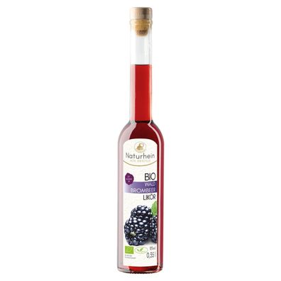Bio Brombeerlikör 0,35l 18% Vol. Brombeer Likör 20% Fruchtsaft vegan handgemacht
