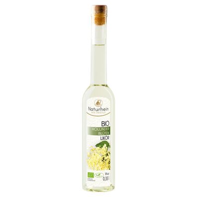 Bio Holunderblütenlikör 0,35l 18% Vol. Holunderlikör vegan handgemacht für Hugo
