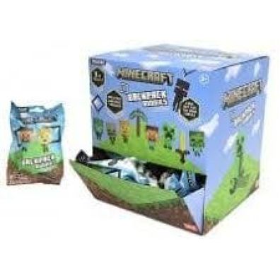 Pack Surtido 24 Uds. Llaveros figuras para mochila de Minecraft (CDU 24 piezas)