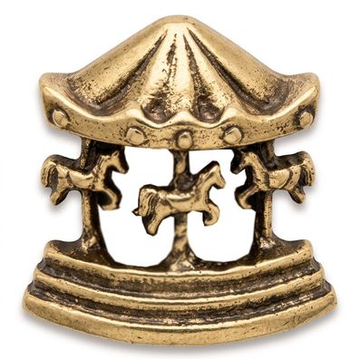 Pin Karussell altgold