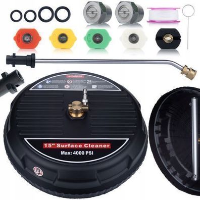 Rosfix Set Flächenreiniger T-Racer 15" – 160 Bar | 1/4" Schnellkupplung