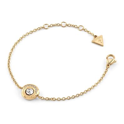 Guess Schmuck Damen-Armband Coin Pave Goldfarben S JUBB05378JWYGS