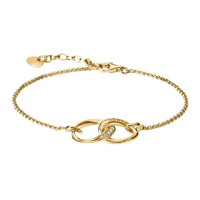 Thomas Sabo Schmuck Damenarmband Together Goldfarben mit Zirkonia A2233-M01-14-L19V