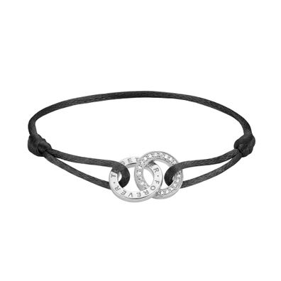 Thomas Sabo Schmuck Textil-Armband Together Silber Schwarz A2240-051-11-L24V