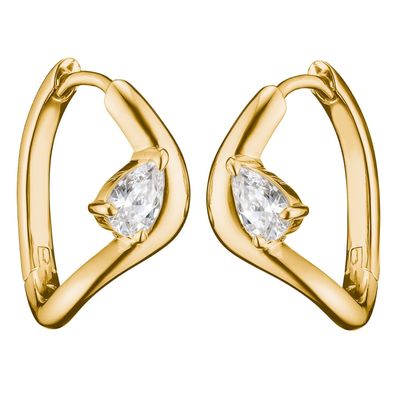 Thomas Sabo Schmuck Damen-Ohrringe Creolen mit Zirkonia Tropfenform CR763-M01-14