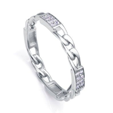 Viceroy Stilvoller silberner Ring Clasica mit Zirkonia 50 mm