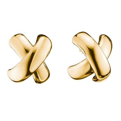 Thomas Sabo Schmuck Damen-Ohrringe Ohrstecker in Kreuzform Vergoldet H2357-M01-39