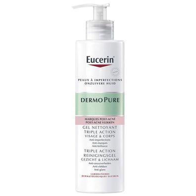 Eucerin Dermopure Reinigungsgel, dreifach wirksam, Fl-Pump, 400 ml