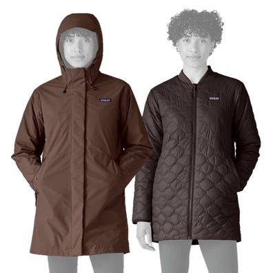 Patagonia Women Parka Heyes Peak 3-In-1 berm brown