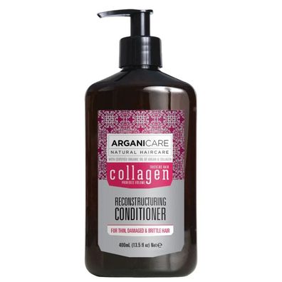 Arganicare, Kollagen, Haarspülung, Kräftigend und reparierend, 400 ml