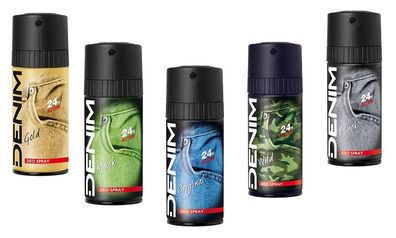 DENIM Deospray Set für Männer 5 x 150 ml