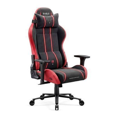 Gaming-Sessel aus Stoff in Schwarz und Rot: Diablo X-One 2.0 Bloody Mary King