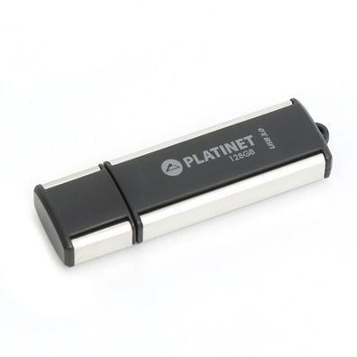 Platinet X-Depo USB 3.2 Stick 128 GB bis 125 MB/s Aluminium Schwarz