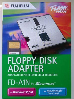 NEU: Fujifilm Floppy Disk Adapter FD-A1N SmartMedia SM Fuji
