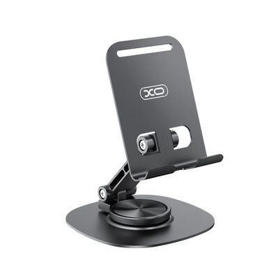 XO C151 Smartphone Tischhalterung Schwarz drehbar 360 Grad mit verstellbarem Neigu