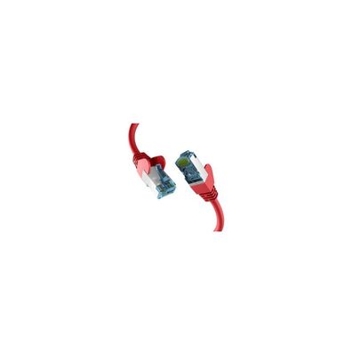 EFB RJ45 Patchkabel mit CAT7 Rohkabel ROT 10m