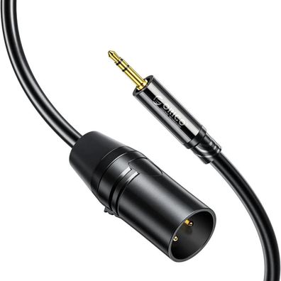 ORICO AXKF 3,5-mm Klinke auf XLR Buchse Audiokabel 5 m Schwarz