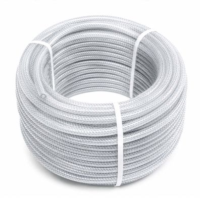 Wiltec PVC Gewebeschlauch Innen-Ø6mm 25m Lebensmittelschlauch Druckluftschlauch