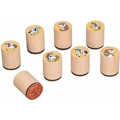 GOKI Holzstempel - Einhörner 1 Stück (Mix)