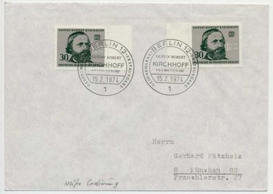 BERLIN 1974 Nr 465 BRIEF MEF X5C7F56