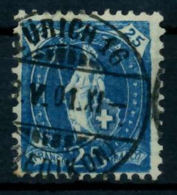 Schweiz ST. HELV Nr 67C gestempelt X746A2E