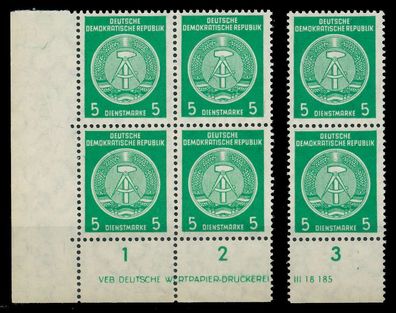 DDR DIENST HAMMER ZIRKEL Nr 34yBY postfrisch Viererbloc X8222BE