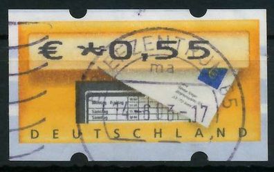 BRD ATM 2002 Nr 5-1-0055 gestempelt X89610E