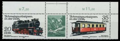 DDR Zusammendruck Nr WZd482 postfrisch 3ER STR ECKE-ORE X15870E