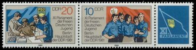DDR Zusammendruck Nr WZd498 postfrisch 3ER STR SC0EAF6