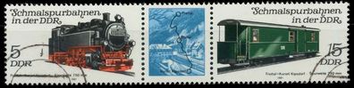 DDR Zusammendruck Nr WZd506 gestempelt 3ER STR X158C52