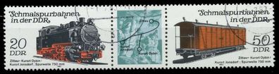 DDR Zusammendruck Nr WZd563 gestempelt 3ER STR X17F836