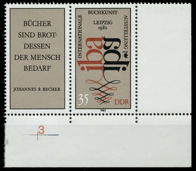 DDR Zusammendruck Nr WZd530 postfrisch WAAGR PAAR ECKE- X1880BA