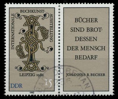 DDR Zusammendruck Nr WZd528 gestempelt WAAGR PAAR X188222