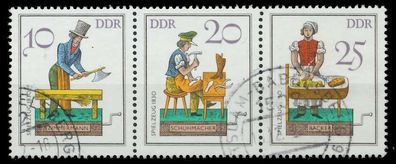 DDR Zusammendruck Nr WZd551 gestempelt 3ER STR X188432