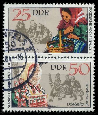 DDR Zusammendruck Nr SZd 245 gestempelt SENKR PAAR X19614E