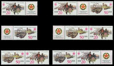 DDR Zusammendruck Nr WZd676-WZd681 postfrisch SC592BE