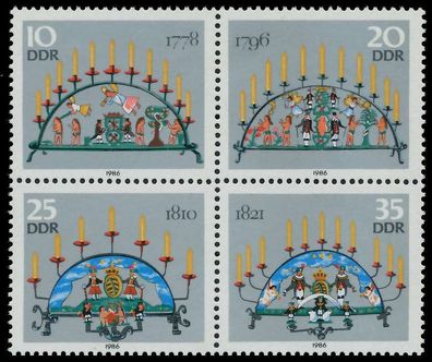 DDR Zusammendruck Nr 3057VB postfrisch Viererblock SC592A6