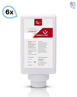 Handcreme pH-neutral, Derma Care SET, 6 Vakuumflaschen à 1.000 ml je SET