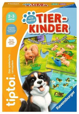 Ravensburger tiptoi Alle meine Tierkinder Lernspiel Lernsystem Tiere Bauernhof